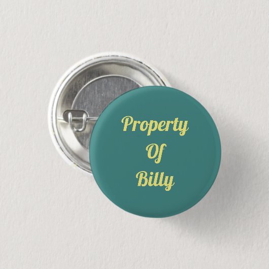 Bezit van... ronde button 3,2 cm (Voorkant /achterkant)