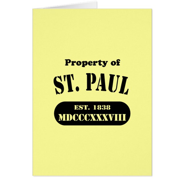 Bezit van St. Paul (Voorkant)