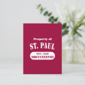 Bezit van St. Paul Briefkaart (Staand voorkant)