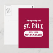 Bezit van St. Paul Briefkaart (Voorkant / Achterkant)