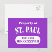 Bezit van St. Paul Briefkaart (Voorkant / Achterkant)