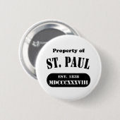 Bezit van St. Paul Ronde Button 5,7 Cm (Voorkant /achterkant)