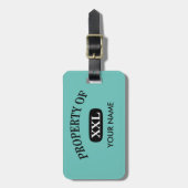 Bezit van XXL Jouw naam Bagagelabel (Voorkant verticaal)