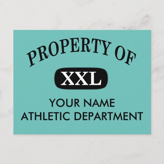 Bezit van XXL Jouw naam Briefkaart (Voorkant)