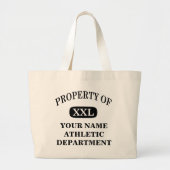 Bezit van XXL Jouw naam Grote Tote Bag (Voorkant)