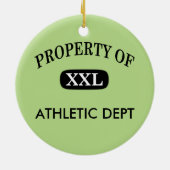 Bezit van XXL Jouw naam Keramisch Ornament (Achterkant)