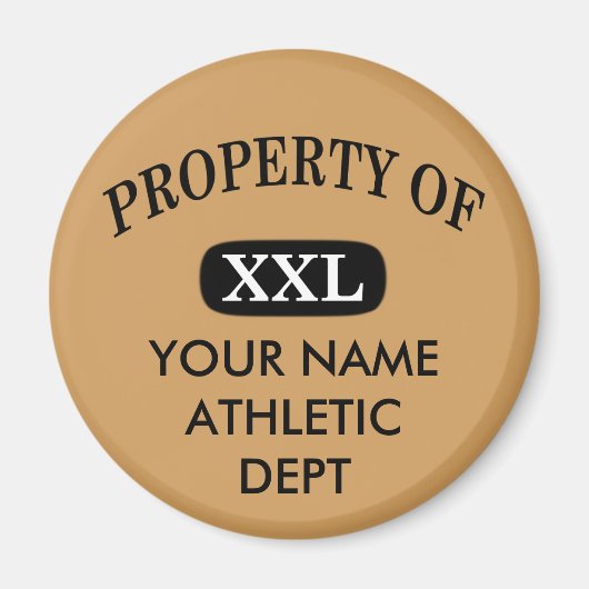 Bezit van XXL Jouw naam Magneet (Voorkant)