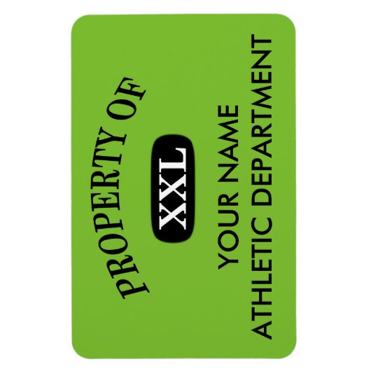 Bezit van XXL Jouw naam Magneet (Verticaal)