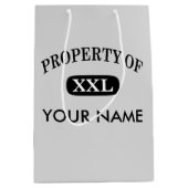 Bezit van XXL Jouw naam Medium Cadeauzakje (Voorkant)