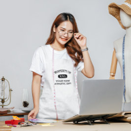 Bezit van XXL Jouw naam Standaard Schort