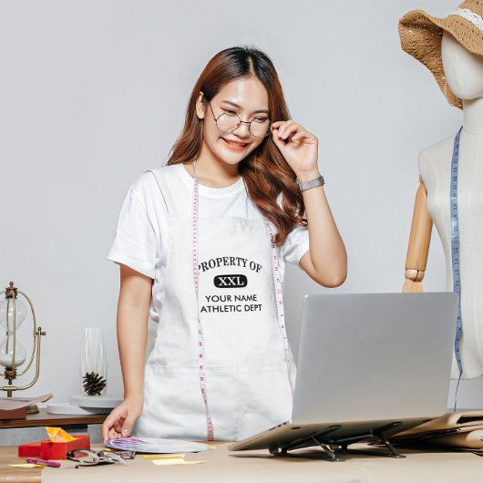 Bezit van XXL Jouw naam Standaard Schort