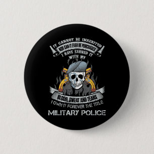 Bezit voor altijd de titel Militaire Politie US Ar Ronde Button 5,7 Cm