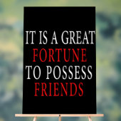 bezit vriend Acryl Teken Bord (Neutraal)