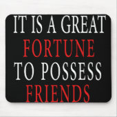 bezit vriend Mousepad Muismat (Voorkant)