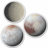 Bezochte dwergplaneten Sticker Blad (Voorkant)