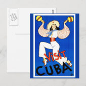  bezoek aan Cuba Briefkaart (Voorkant / Achterkant)