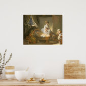 Bezoek aan de kinderkamer - Jean Fragonard Fine Ar Poster (Keuken)