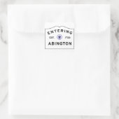 Bezoek aan de stad Abington MA Vierkante Sticker (Tas)