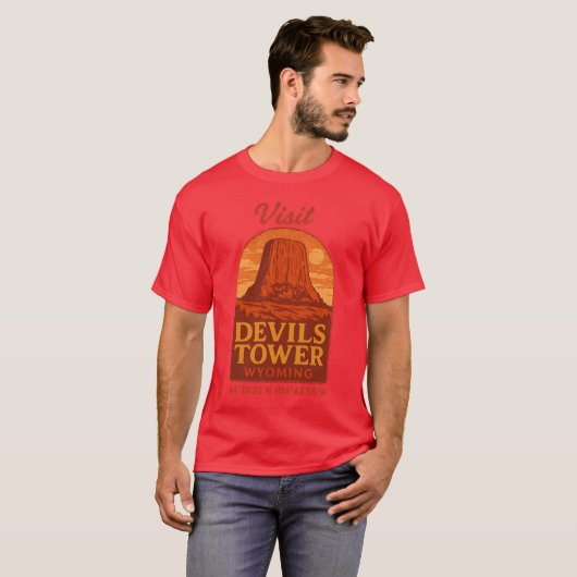 Bezoek aan DEVILS TOWER T-shirt (Voorkant volledig)