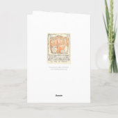 Bezoek aan een kathedraal kaart (Achterkant)