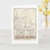 Bezoek aan een kathedraal kaart (Gele Bloem)