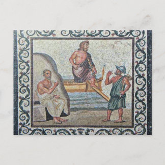 Bezoek aan het Asklepios Mosaic Kos Island Briefka Briefkaart