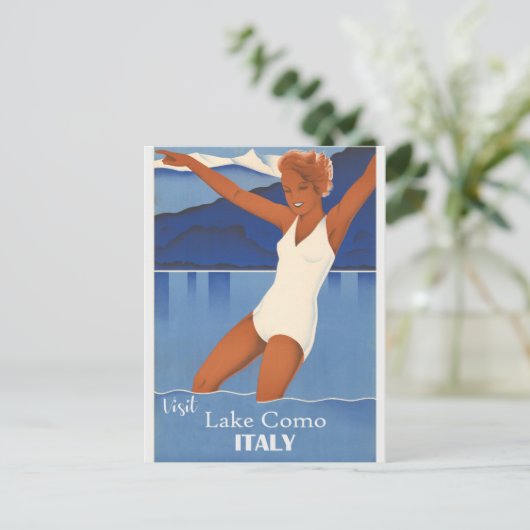  bezoek aan het Como - Italië Briefkaart (Staand voorkant)