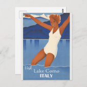  bezoek aan het Como - Italië Briefkaart (Voorkant / Achterkant)