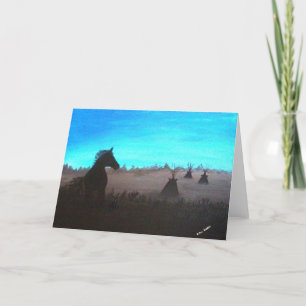 Bezoek aan het Dawn Wenskaart Kaart