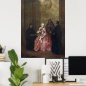 Bezoek aan het klooster poster (Thuiskantoor)