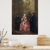 Bezoek aan het klooster poster (Keuken)