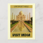 bezoek aan india briefkaart (Voorkant)
