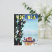  bezoek aan India Kasjmir Reis Briefkaart (Staand voorkant)