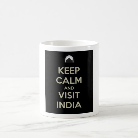 bezoek aan india rustig koffiemok (Center)