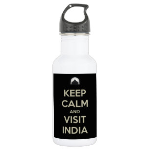 bezoek aan india rustig waterfles 