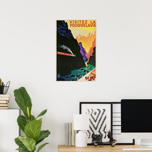  bezoek aan Joegoslavië Poster (Thuiskantoor)