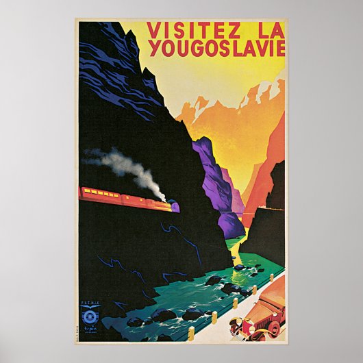 bezoek aan Joegoslavië Poster (Voorkant)