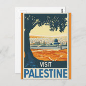  bezoek aan Palestina Briefkaart (Voorkant / Achterkant)