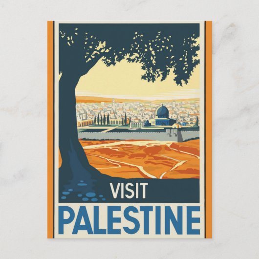  bezoek aan Palestina Briefkaart (Voorkant)