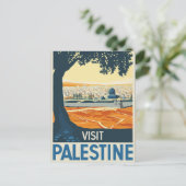  bezoek aan Palestina Briefkaart (Staand voorkant)