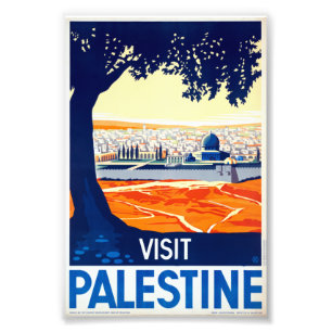  bezoek aan Palestine Travel Poster