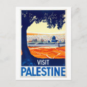  bezoek aan Palestine Travel Poster Briefkaart (Voorkant)