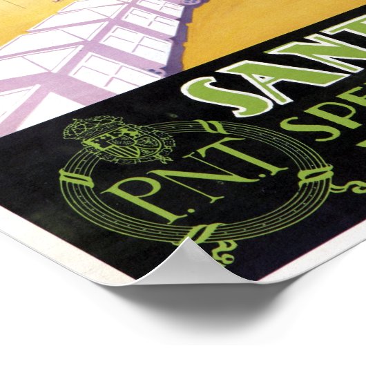  bezoek aan Santander Spanje Reis Poster (Hoek)