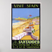  bezoek aan Santander Spanje Reis Poster (Voorkant)