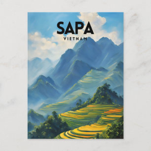 Bezoek aan Sapa Vietnam Briefkaart
