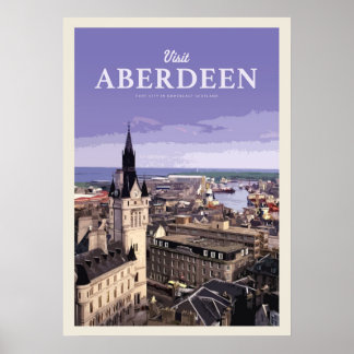 Bezoek Aberdeen Poster