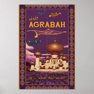 Bezoek Agrabah Poster