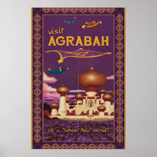 Bezoek Agrabah Poster