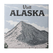 Bezoek Alaska Tegeltje (Voorkant)