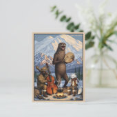 Bezoek Alaska WPA Kunst Briefkaart (Staand voorkant)